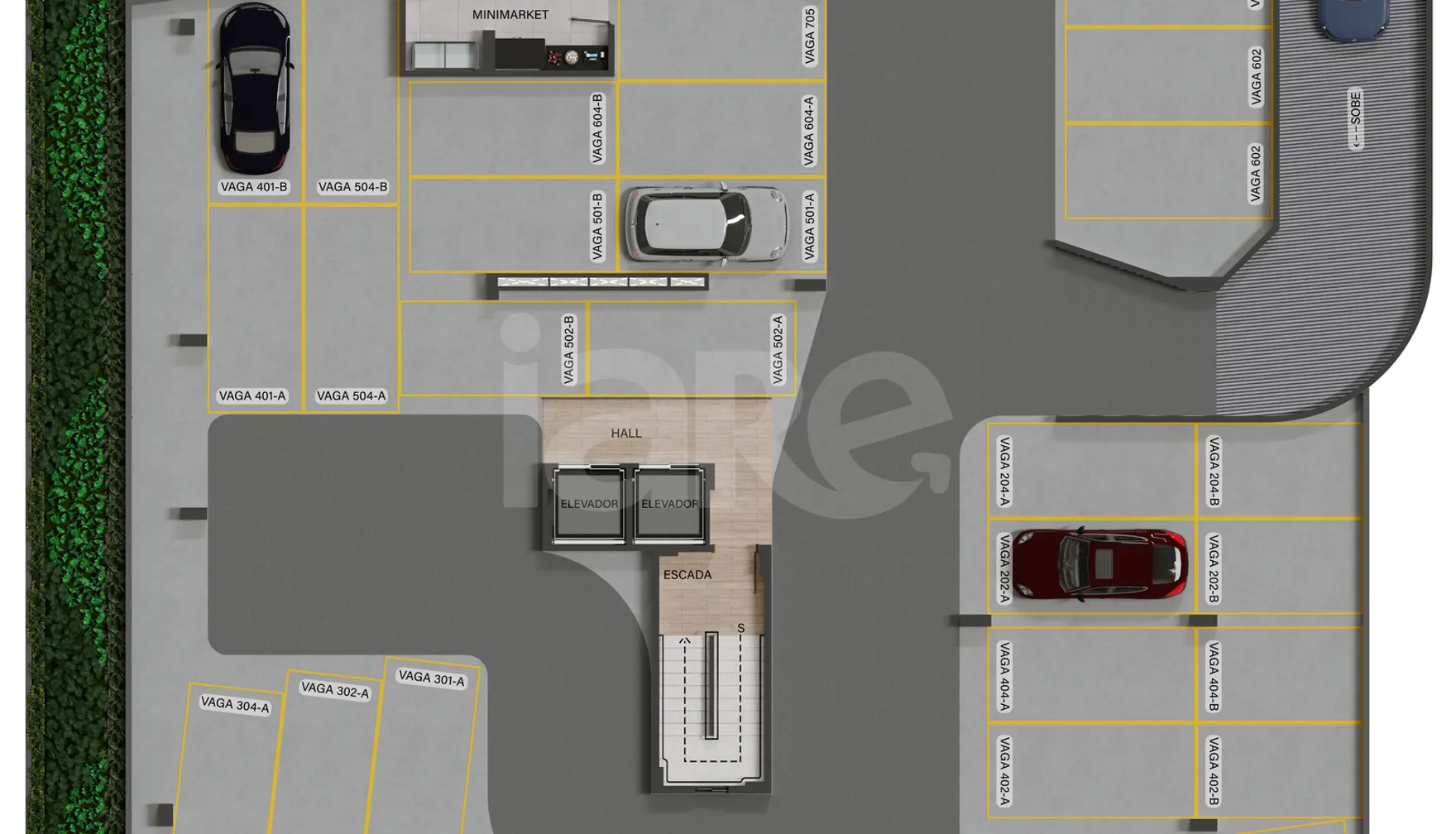 Planta — Pavimento garagem