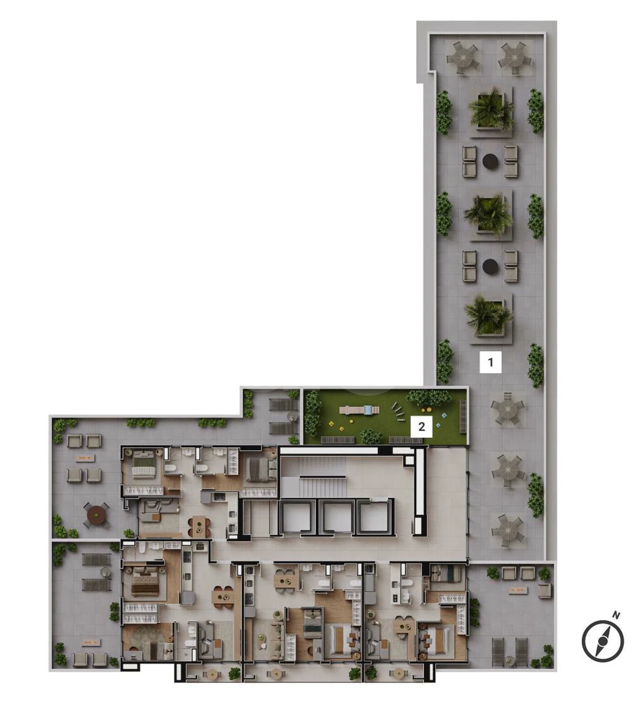 Planta — Pavimento 9