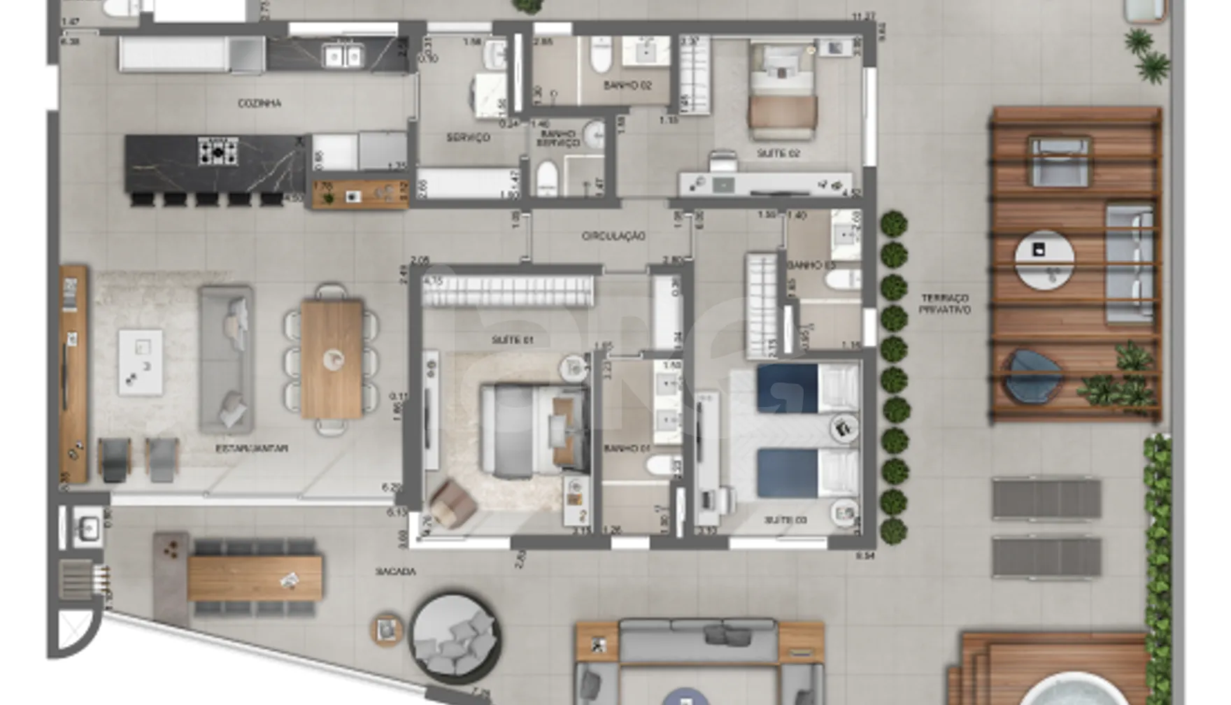 Planta — Garden 267,93 m²