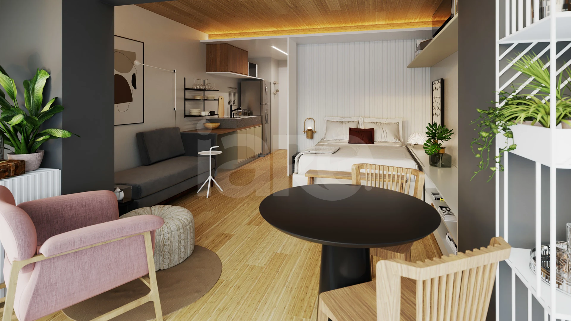 Co.next Liberdade - Studio com 25,39 m², em Liberdade — foto 3