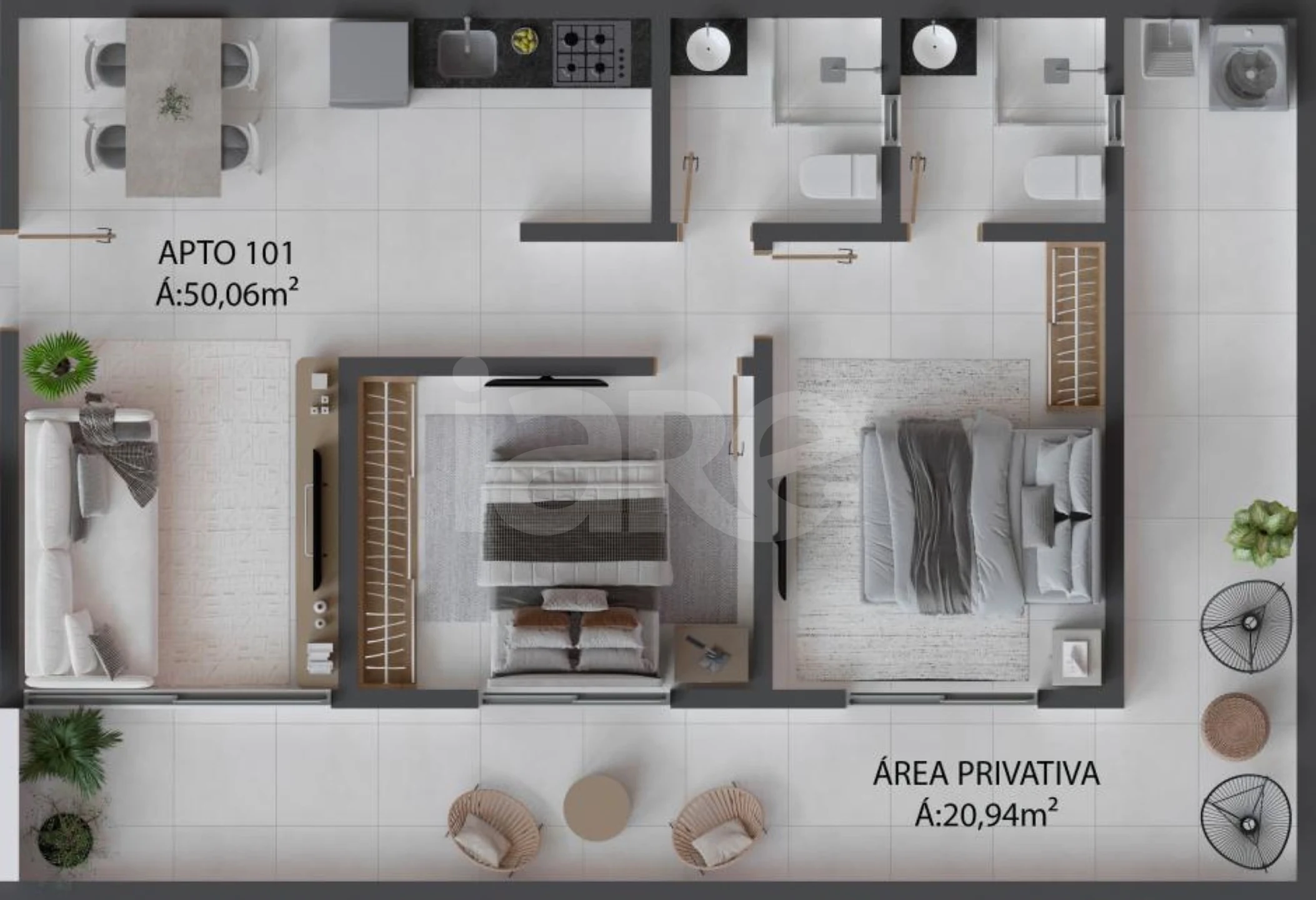 Planta — Garden 71 m²