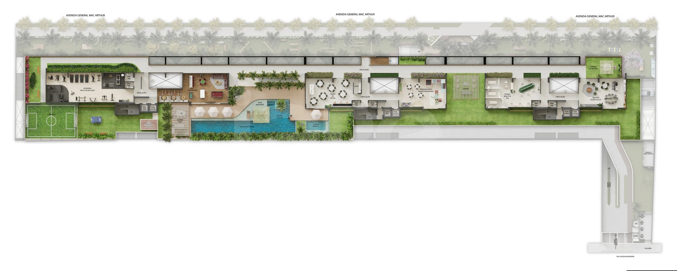 Planta — Pavimento lazer