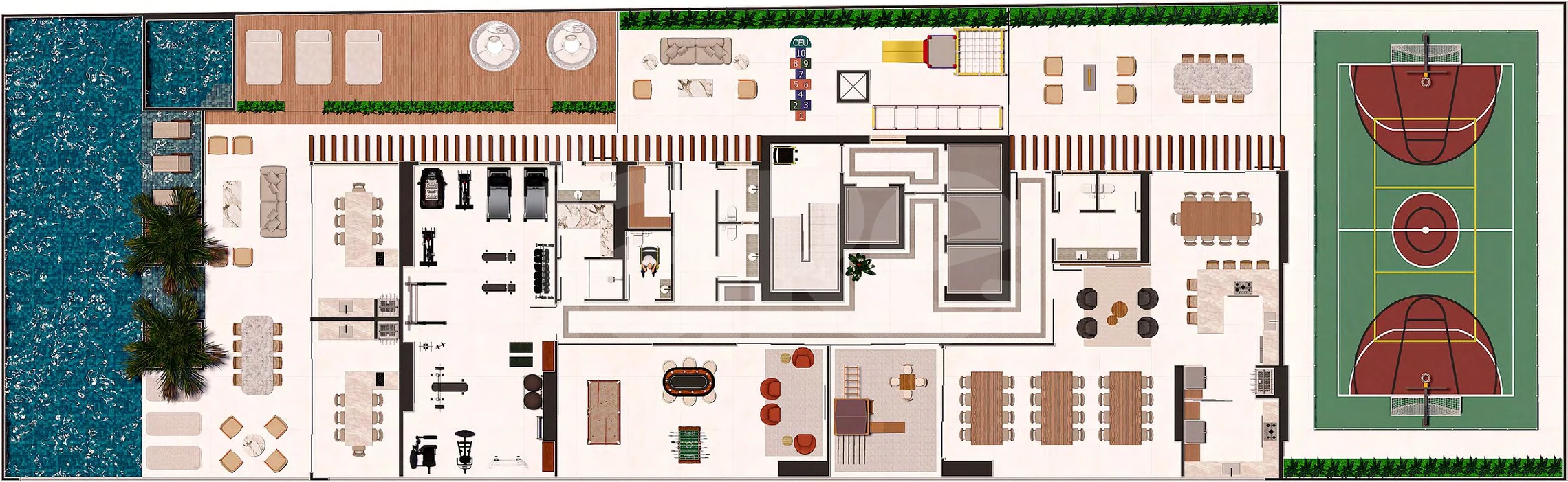 Planta — Pavimento lazer
