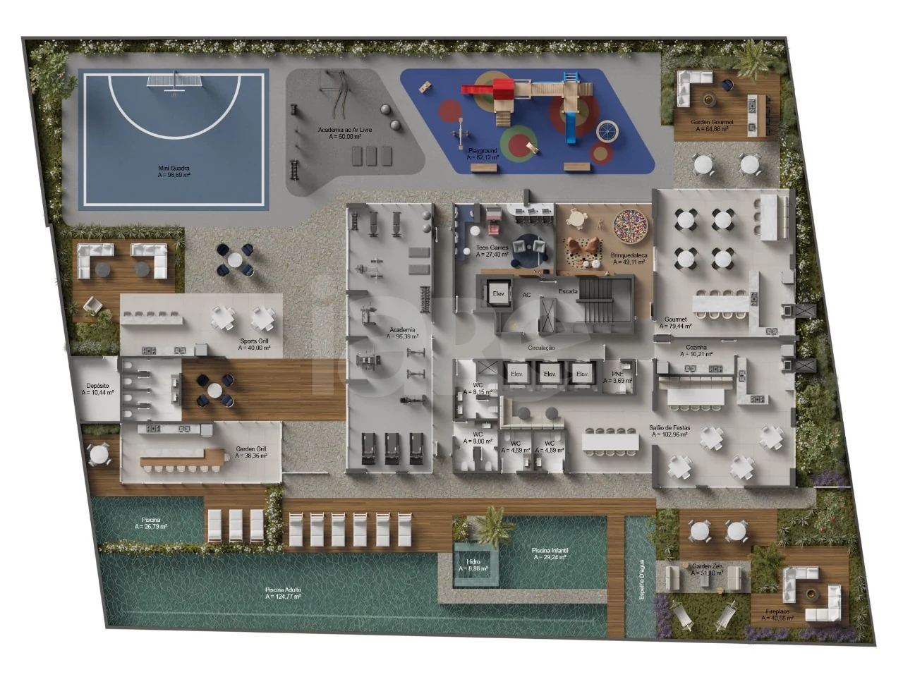 Planta — Pavimento lazer 1