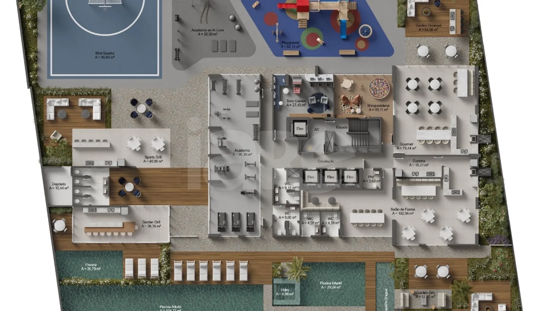 Planta — Pavimento lazer 1