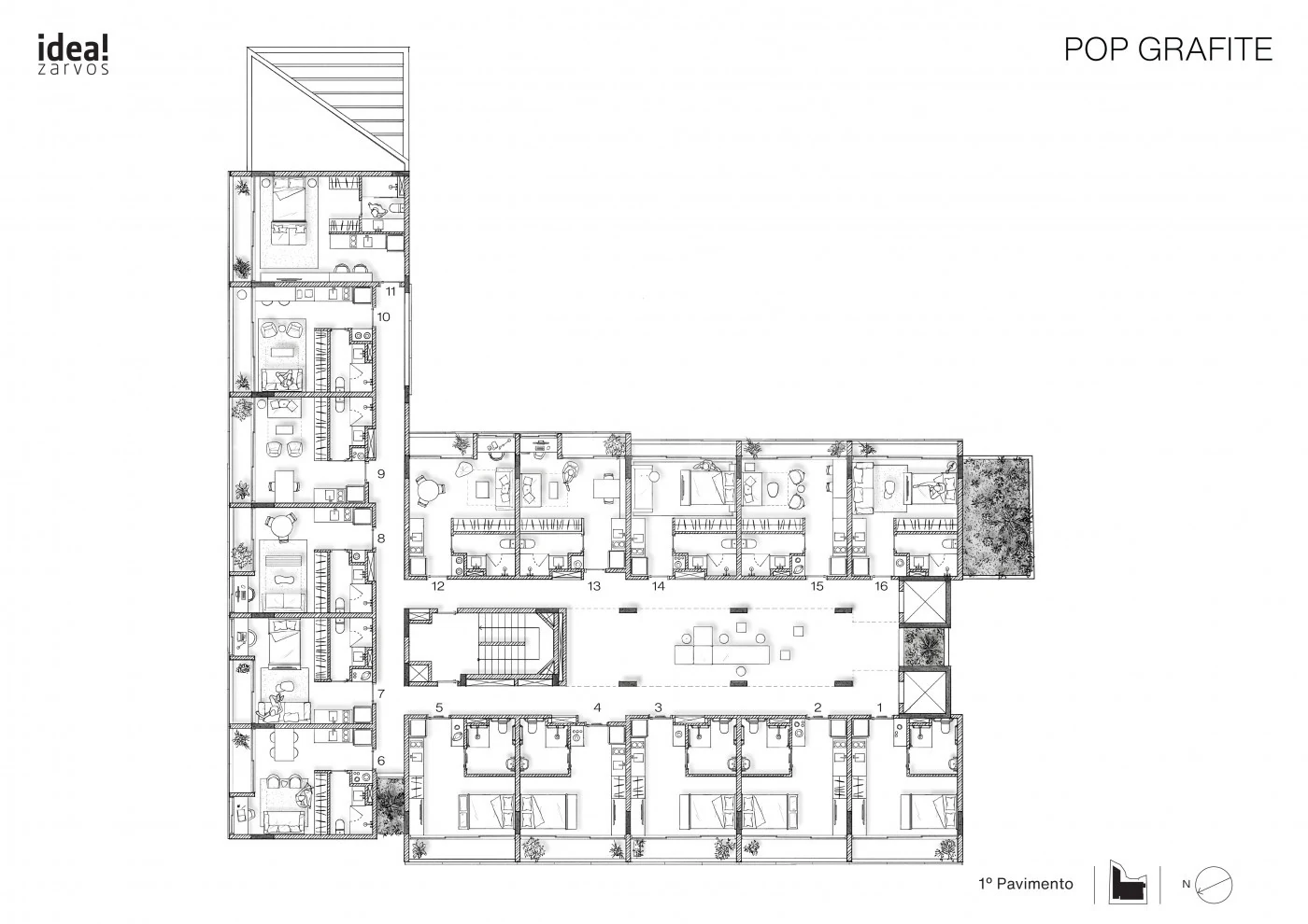 Planta — Pavimento 1