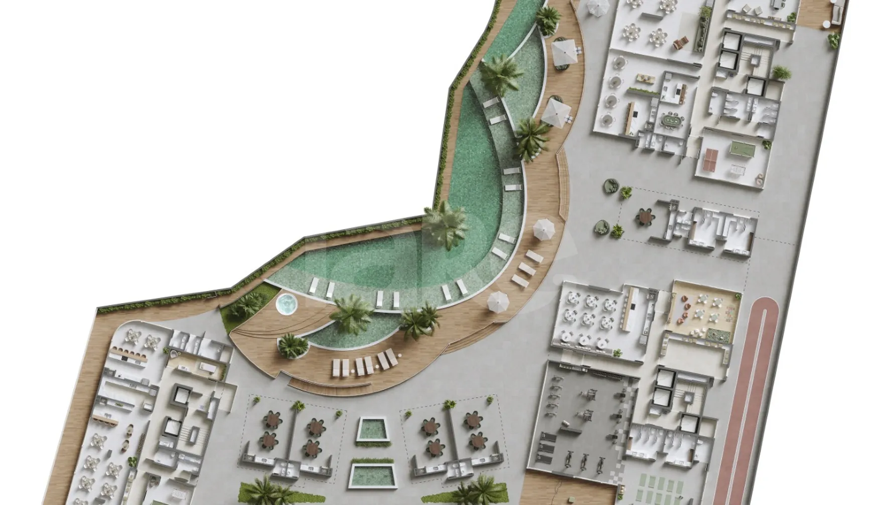 Planta — Pavimento lazer