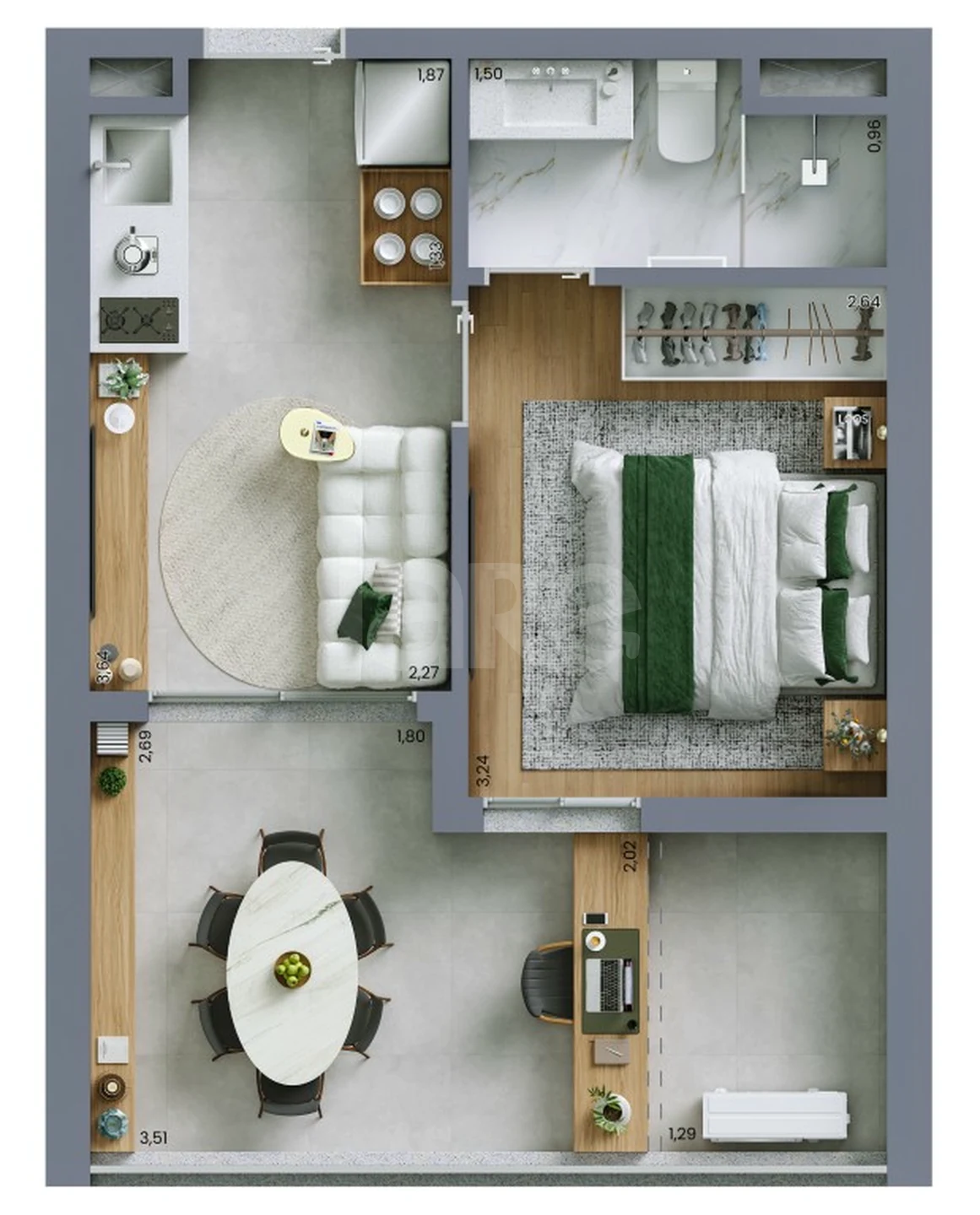 Planta — Garden 40,05 m²