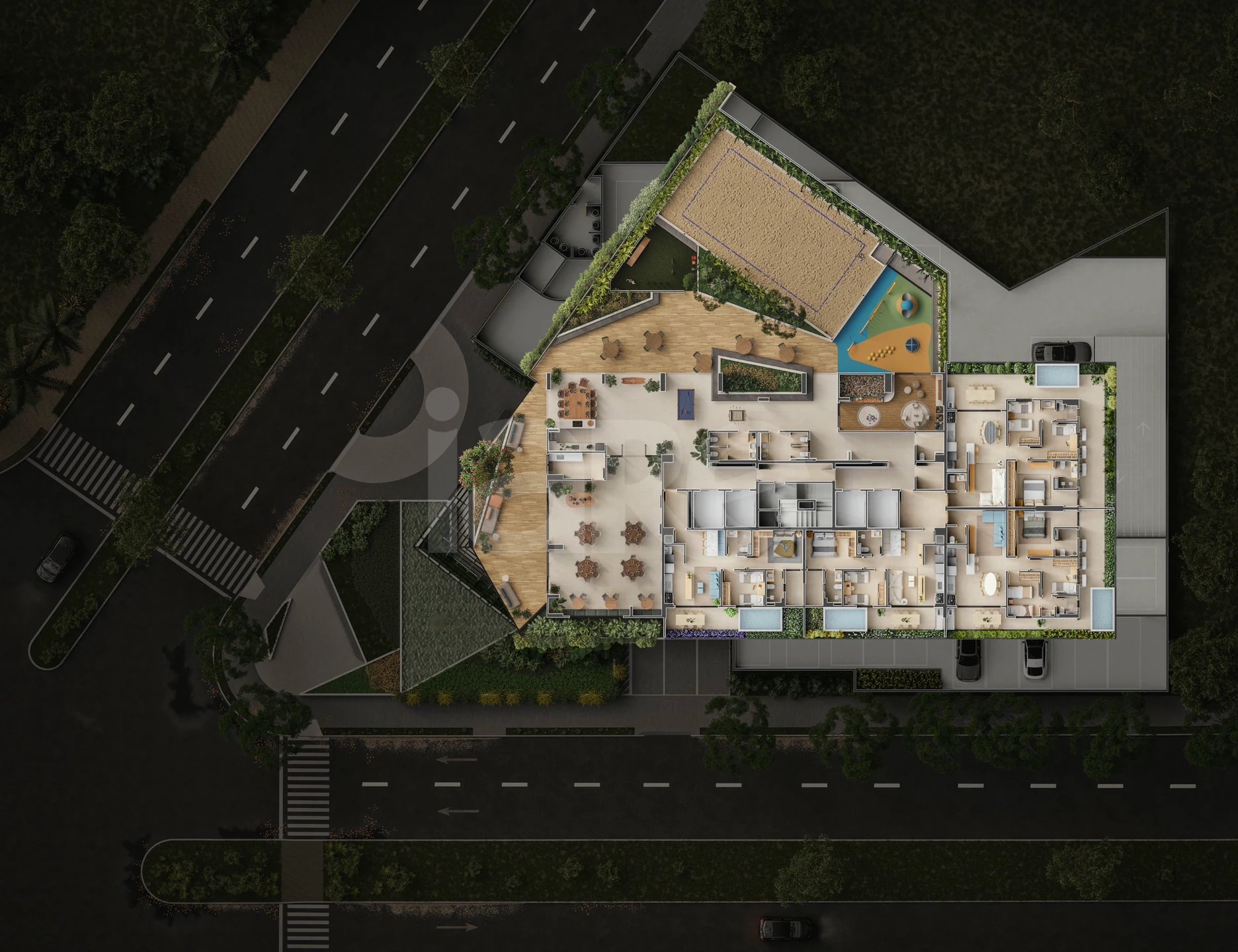 Planta — Pavimento lazer