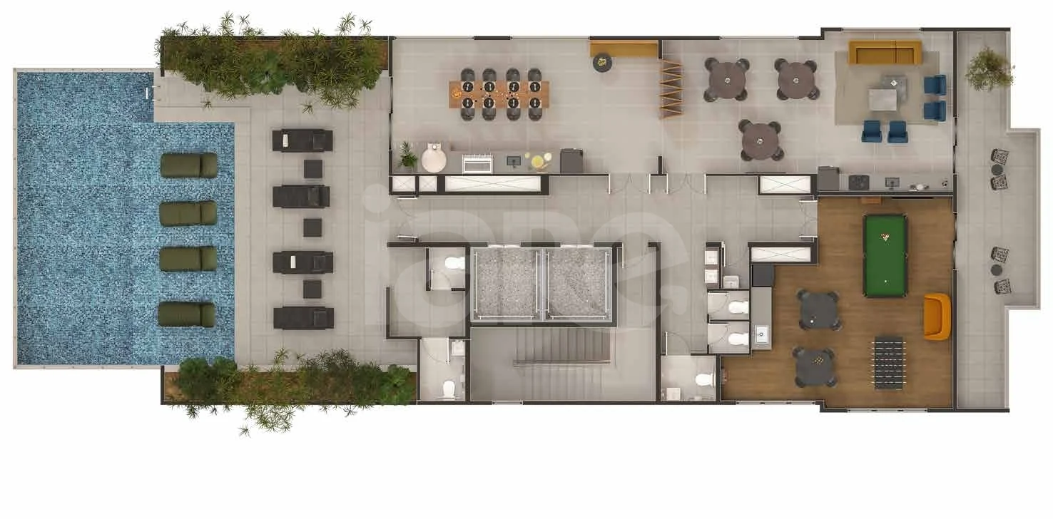 Planta — Pavimento rooftop