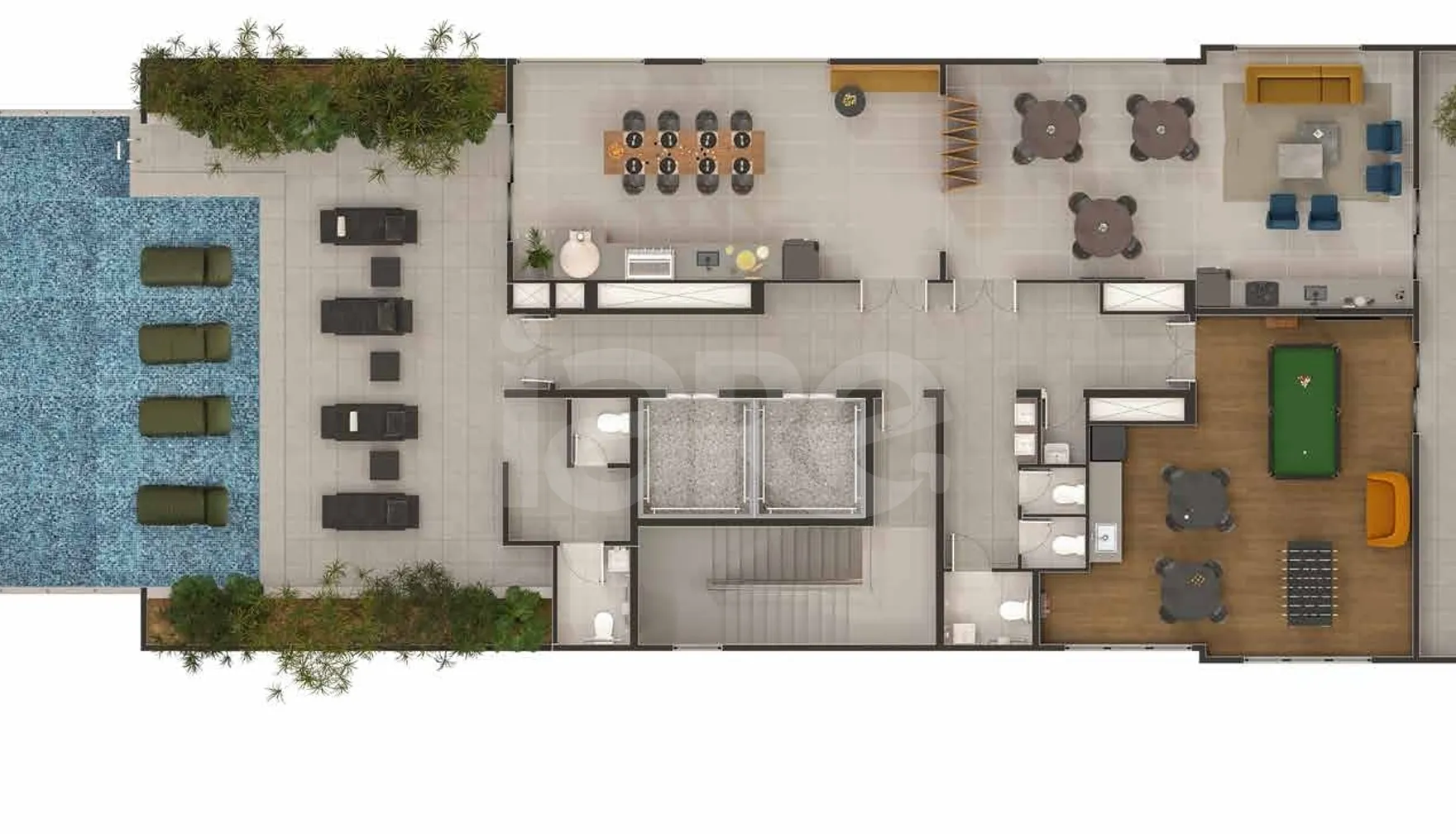 Planta — Pavimento rooftop
