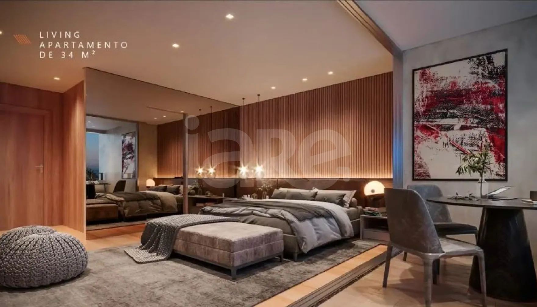 JK Square Residence - Studio com 51,82 m², em Itaim Bibi — foto 3