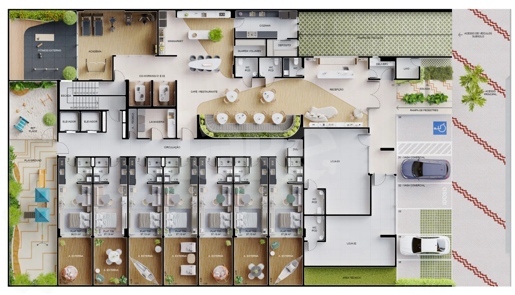 Planta — Pavimento térreo