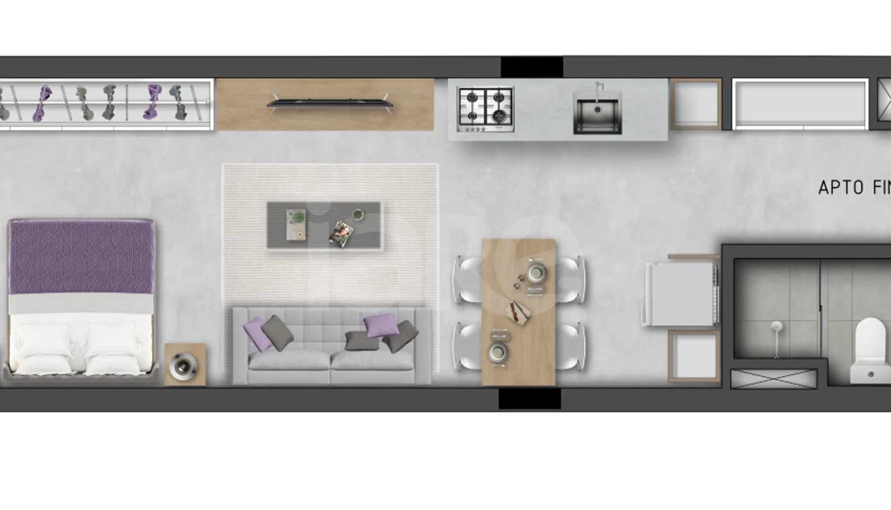 Planta — Garden 38,09 m²