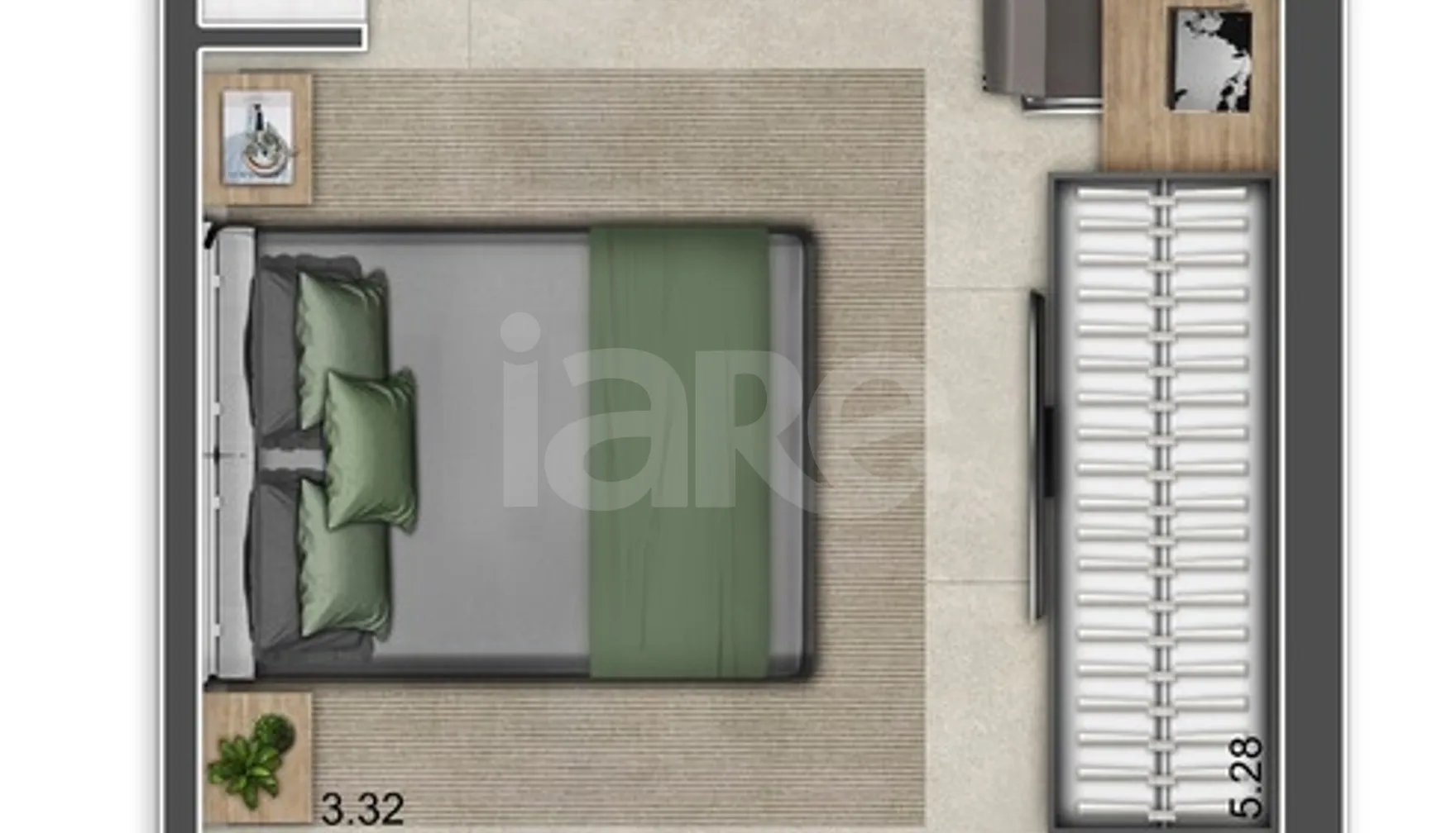 Planta — Studio 26 m²