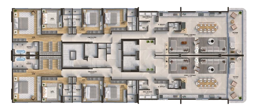 Planta — Pavimento 34