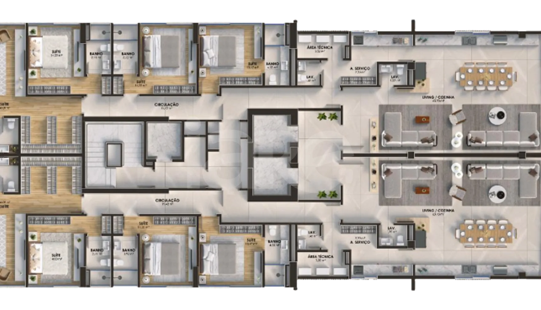 Planta — Pavimento 34