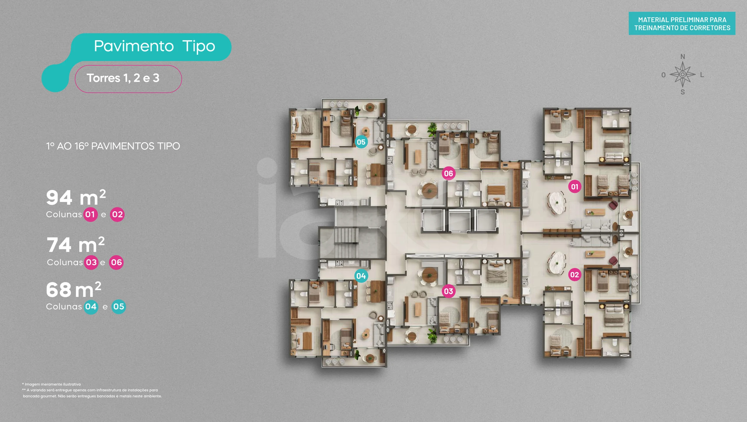 Planta — Pavimento Tipo (aptos)
