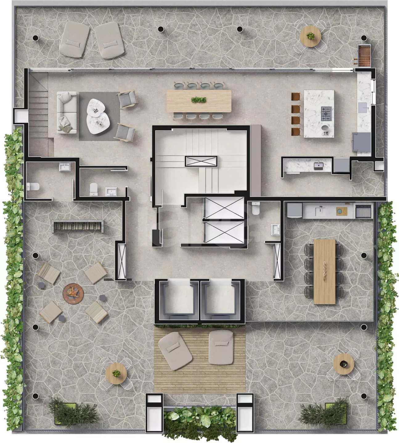 Planta — Pavimento rooftop