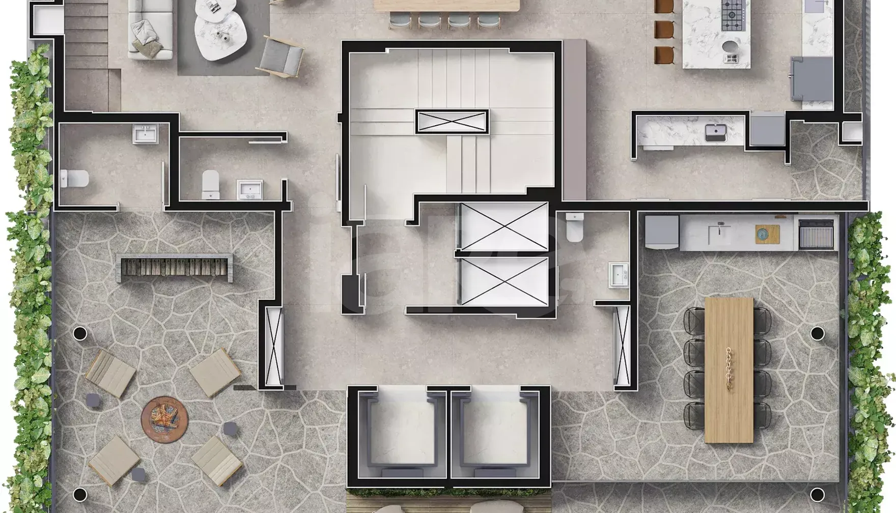 Planta — Pavimento rooftop