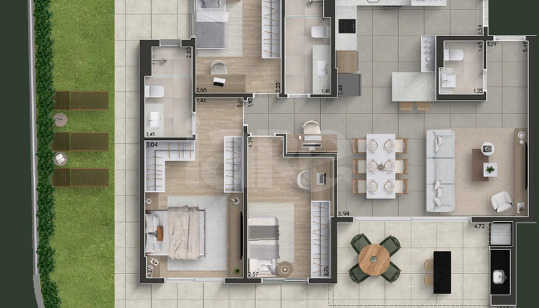 Planta — Garden 109,18 m²