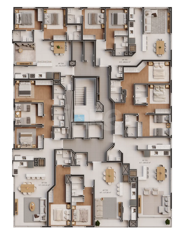 Planta — Pavimento 7