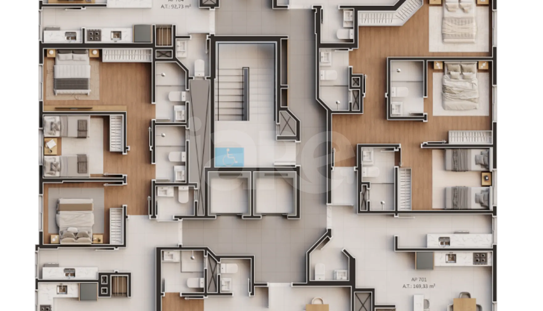 Planta — Pavimento 7