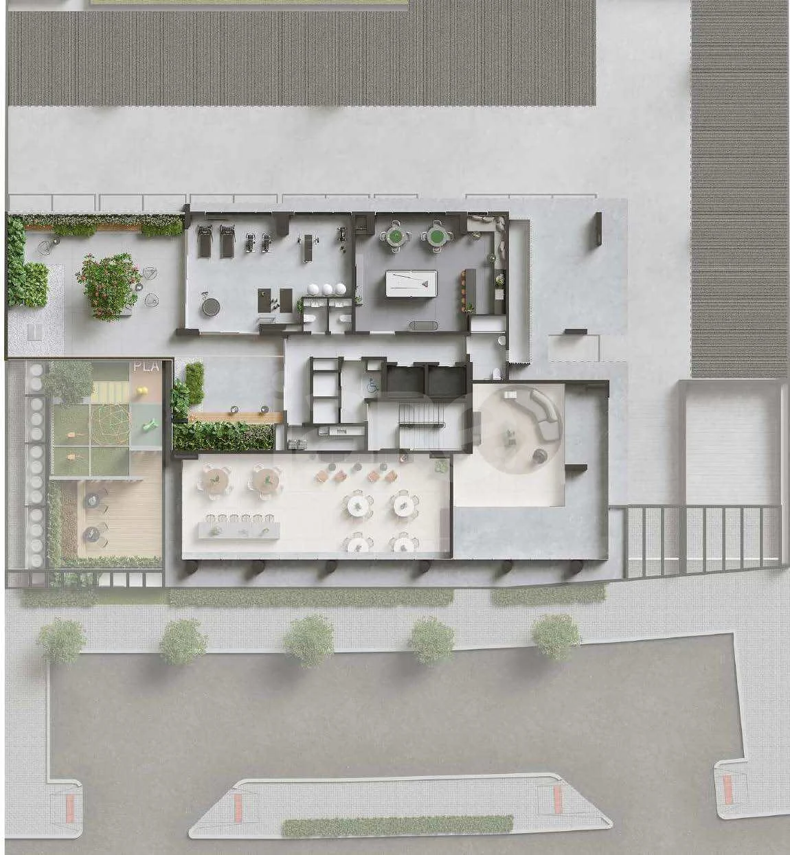 Planta — Pavimento mezanino