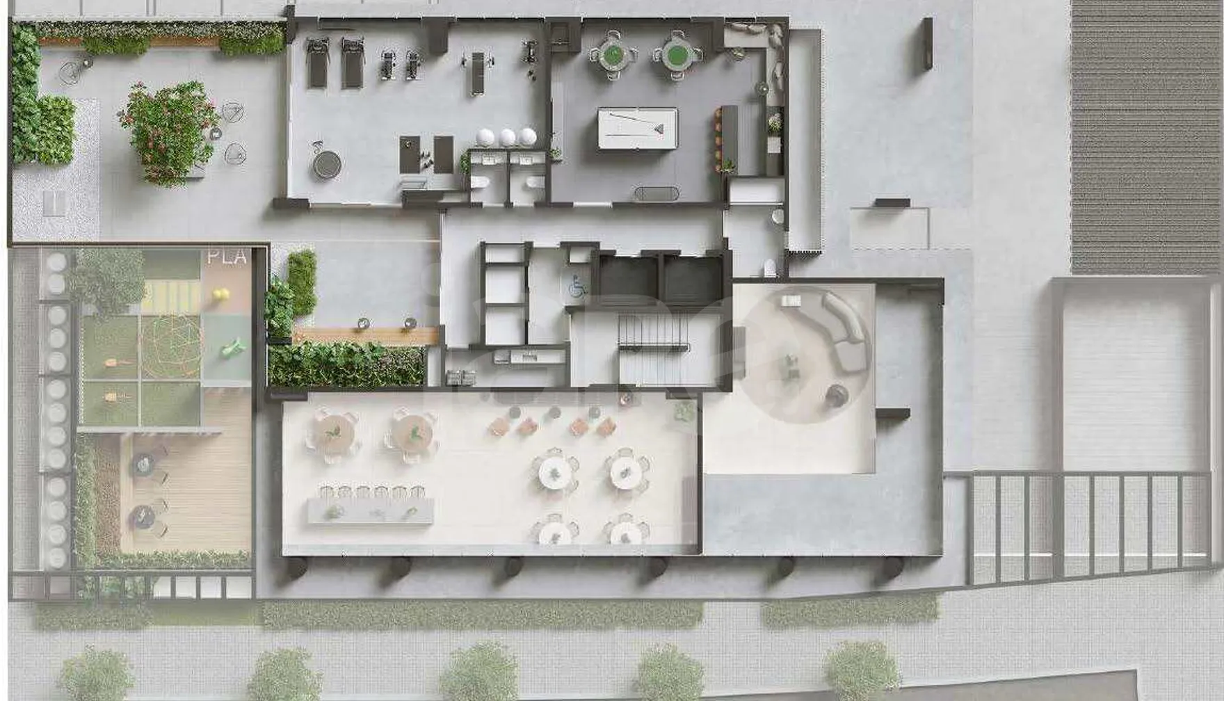 Planta — Pavimento mezanino