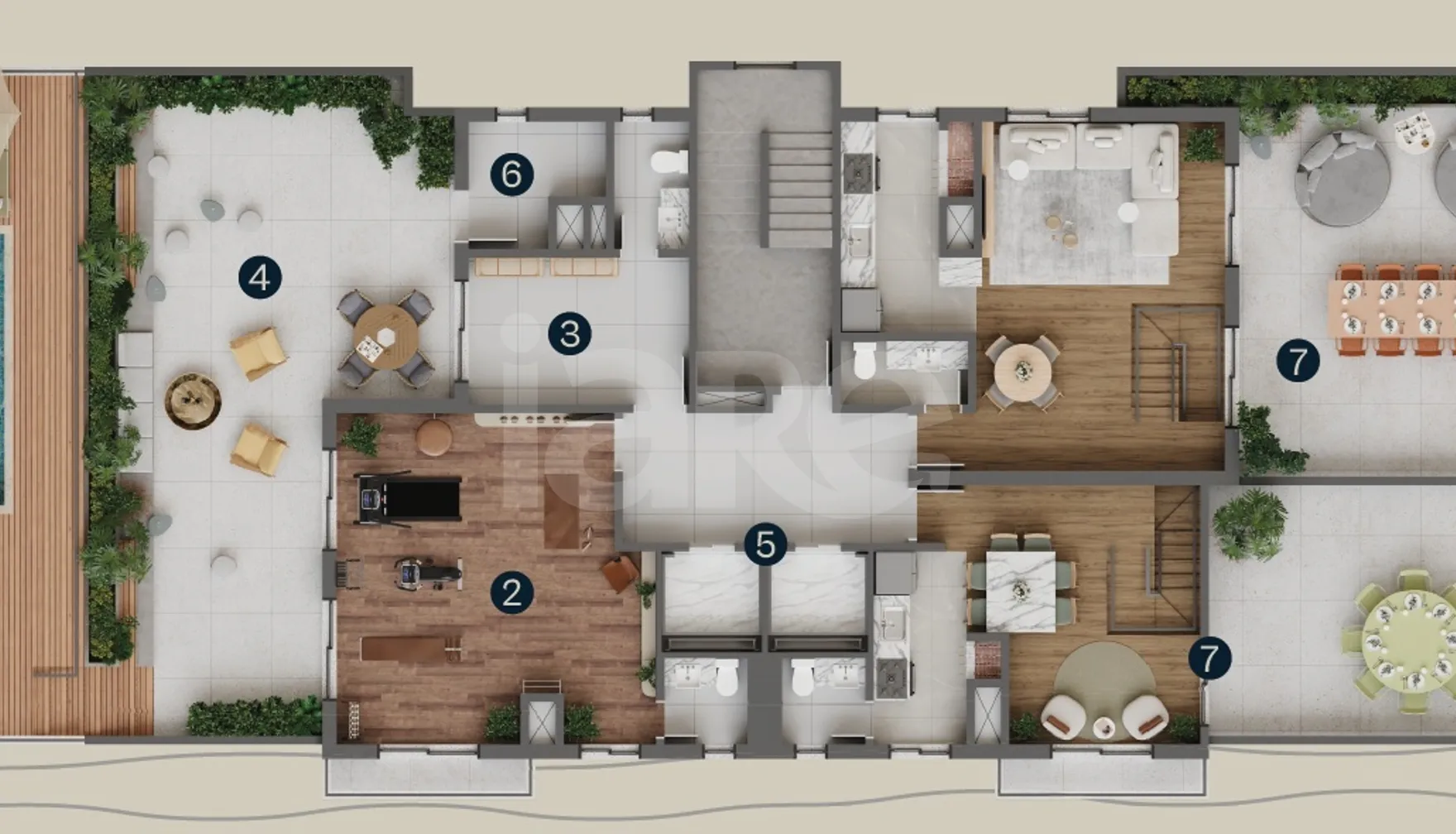 Planta — Pavimento rooftop