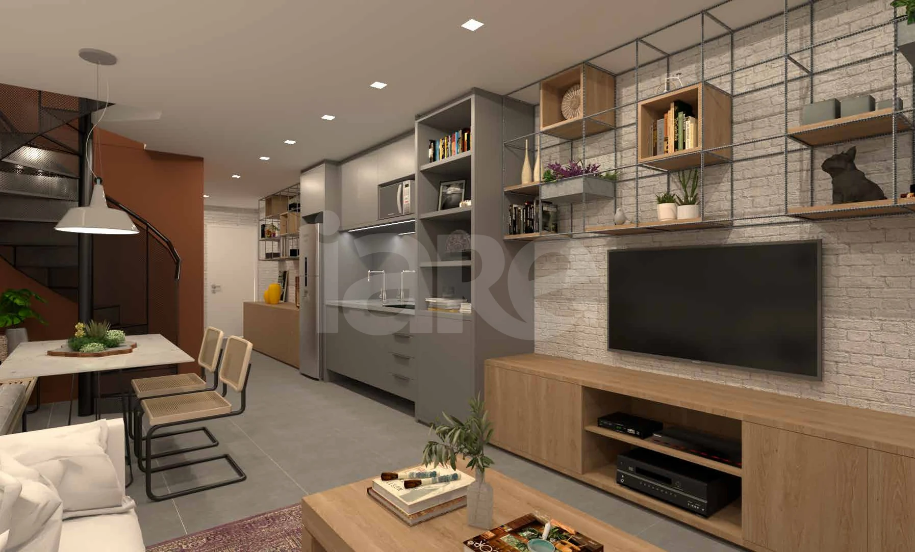 Gloria del'art Coliving - Studio com 52,47 m², em Glória — foto 9