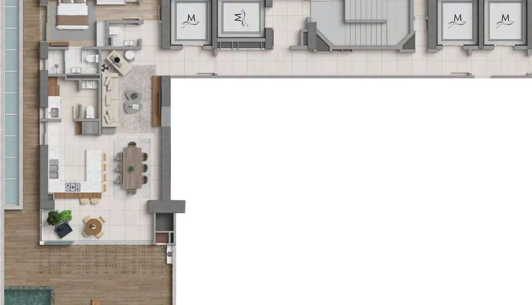 Planta — Garden 283,56 m²