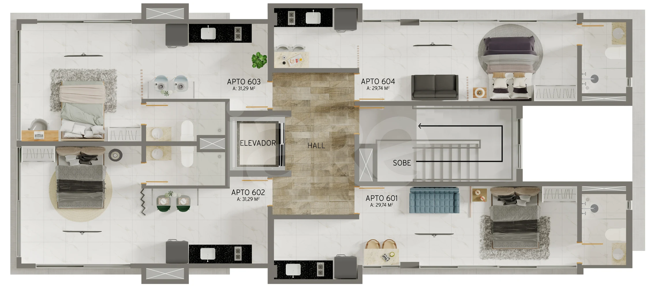 Planta — Pavimento 6