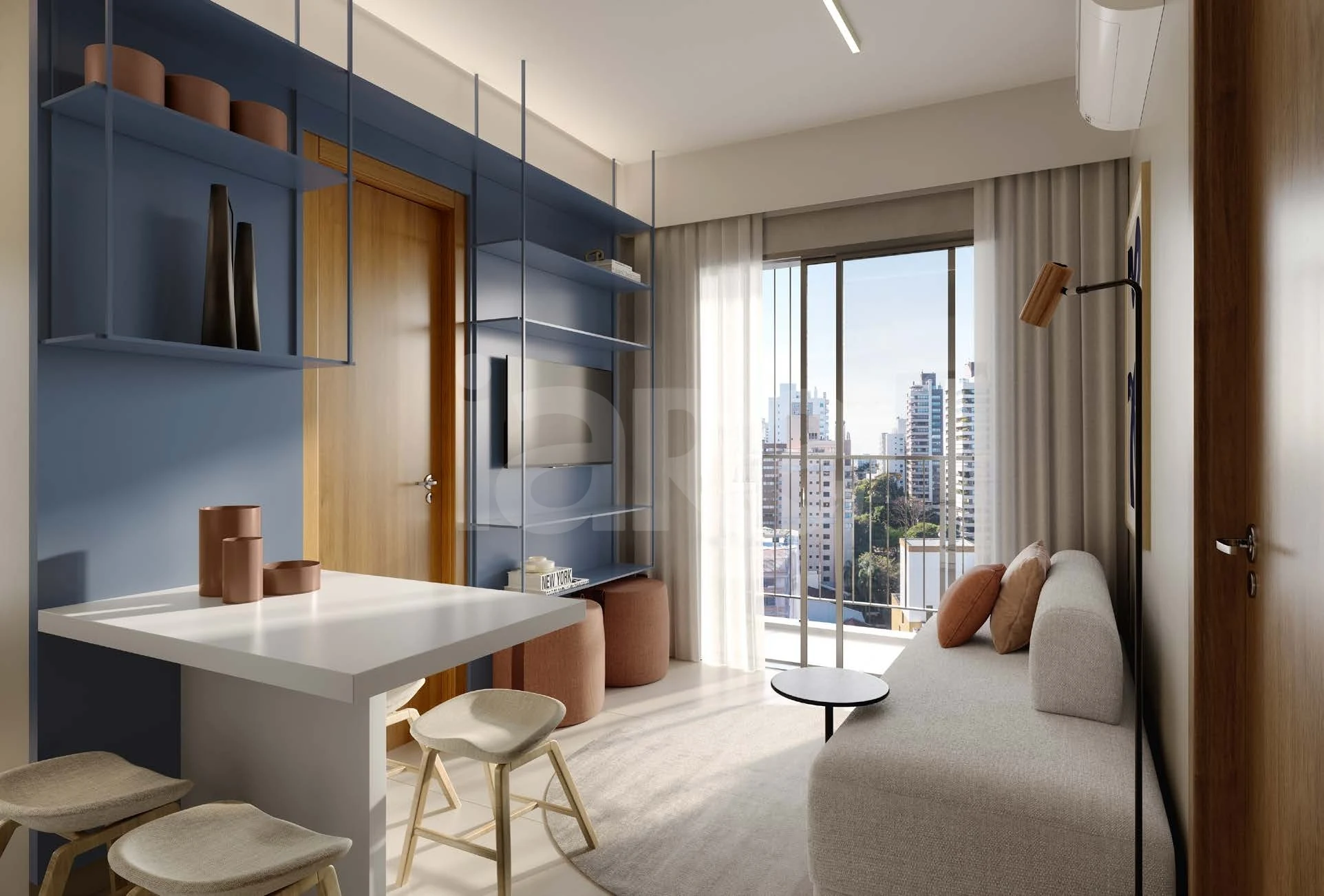 Sorano - Apartamento com 25,24 m², em Novo Mundo — foto 2