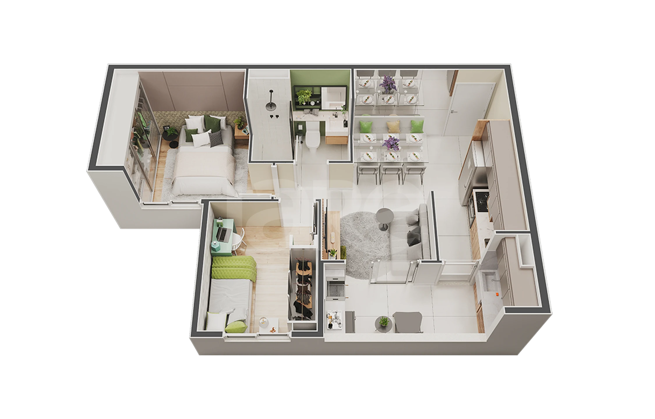 Planta — Apartamento 45,3 m²