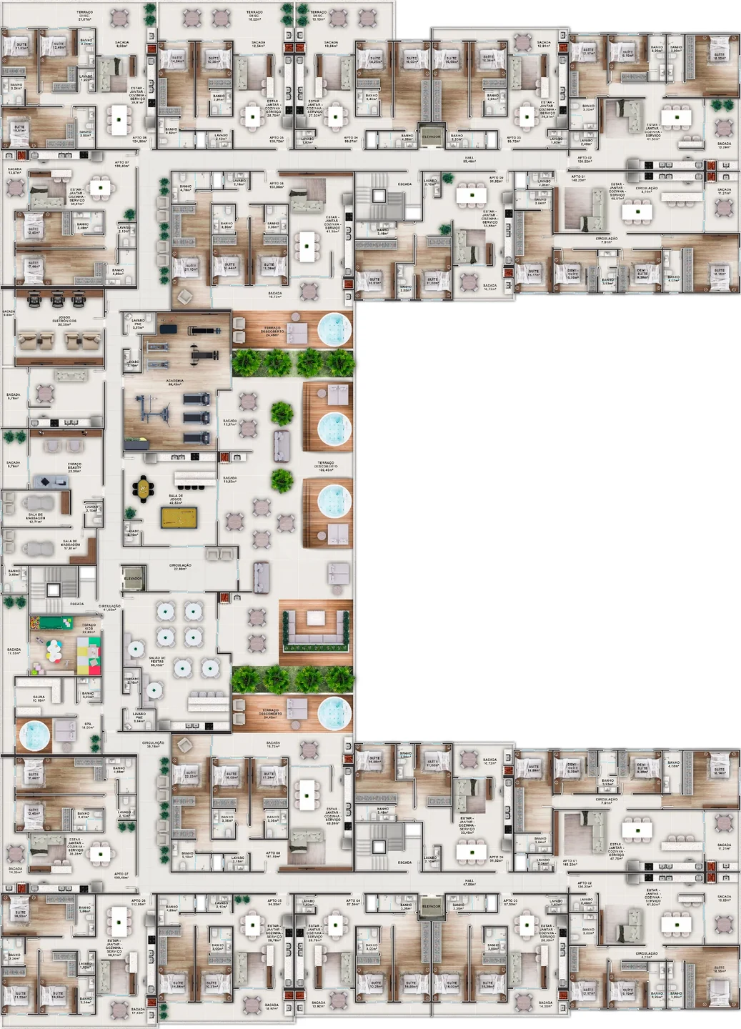 Planta — Pavimento 3