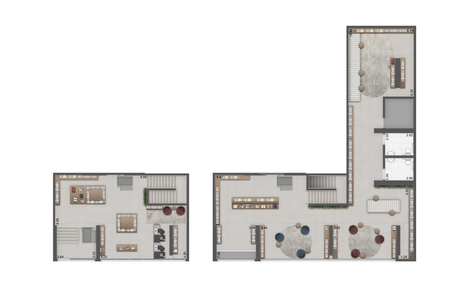 Planta — Loja 346,43 m²