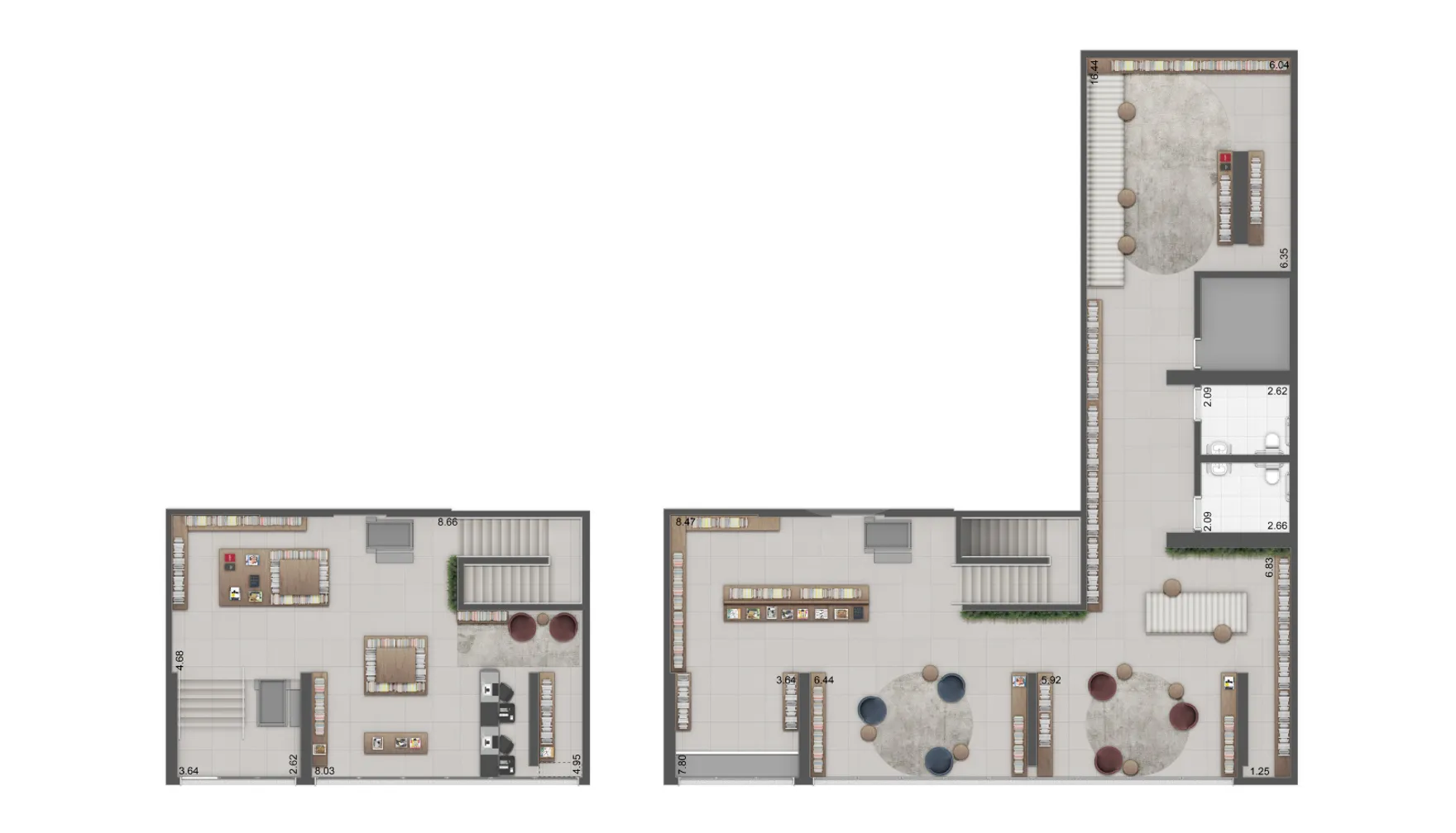 Planta — Loja 346,43 m²