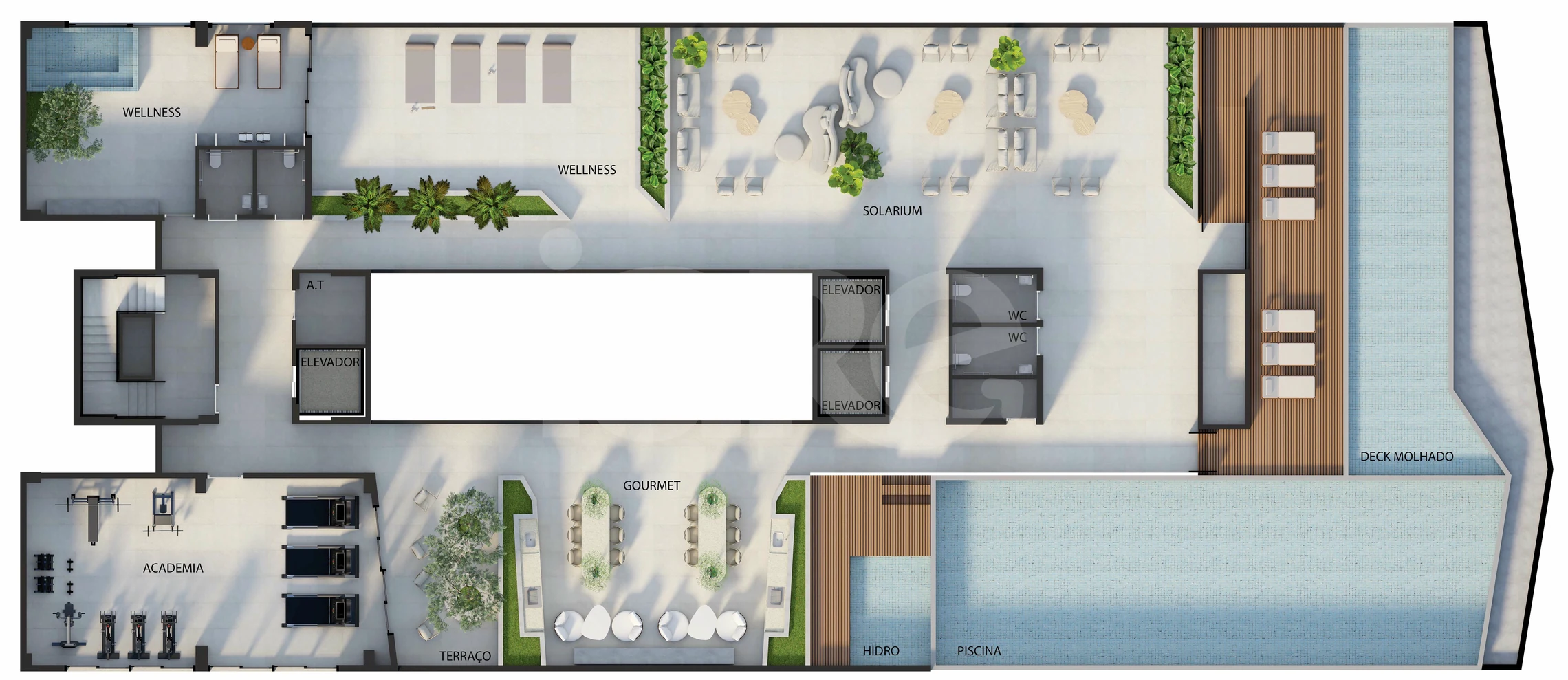 Planta — Pavimento lazer