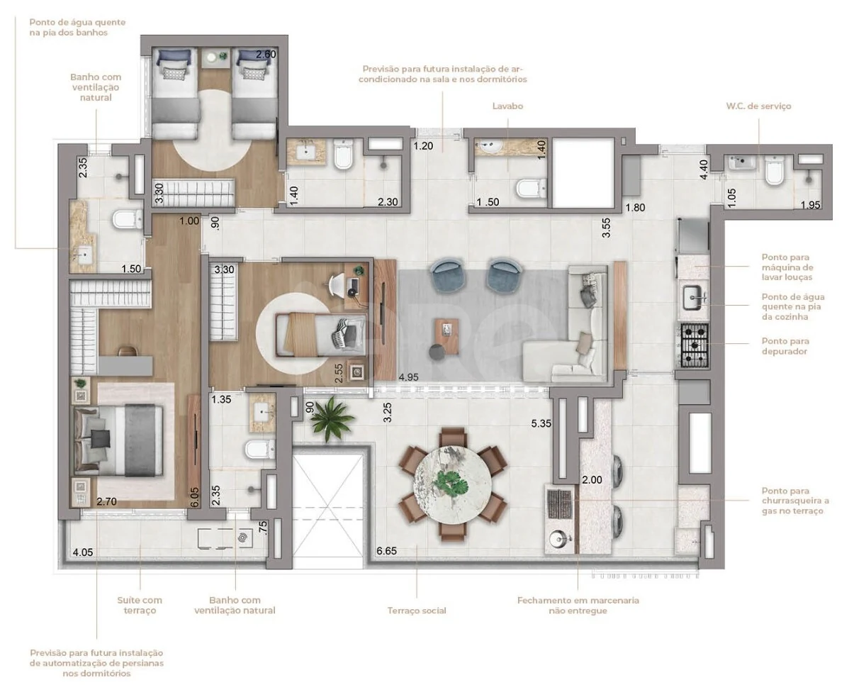 Planta — Garden 126,96 m²