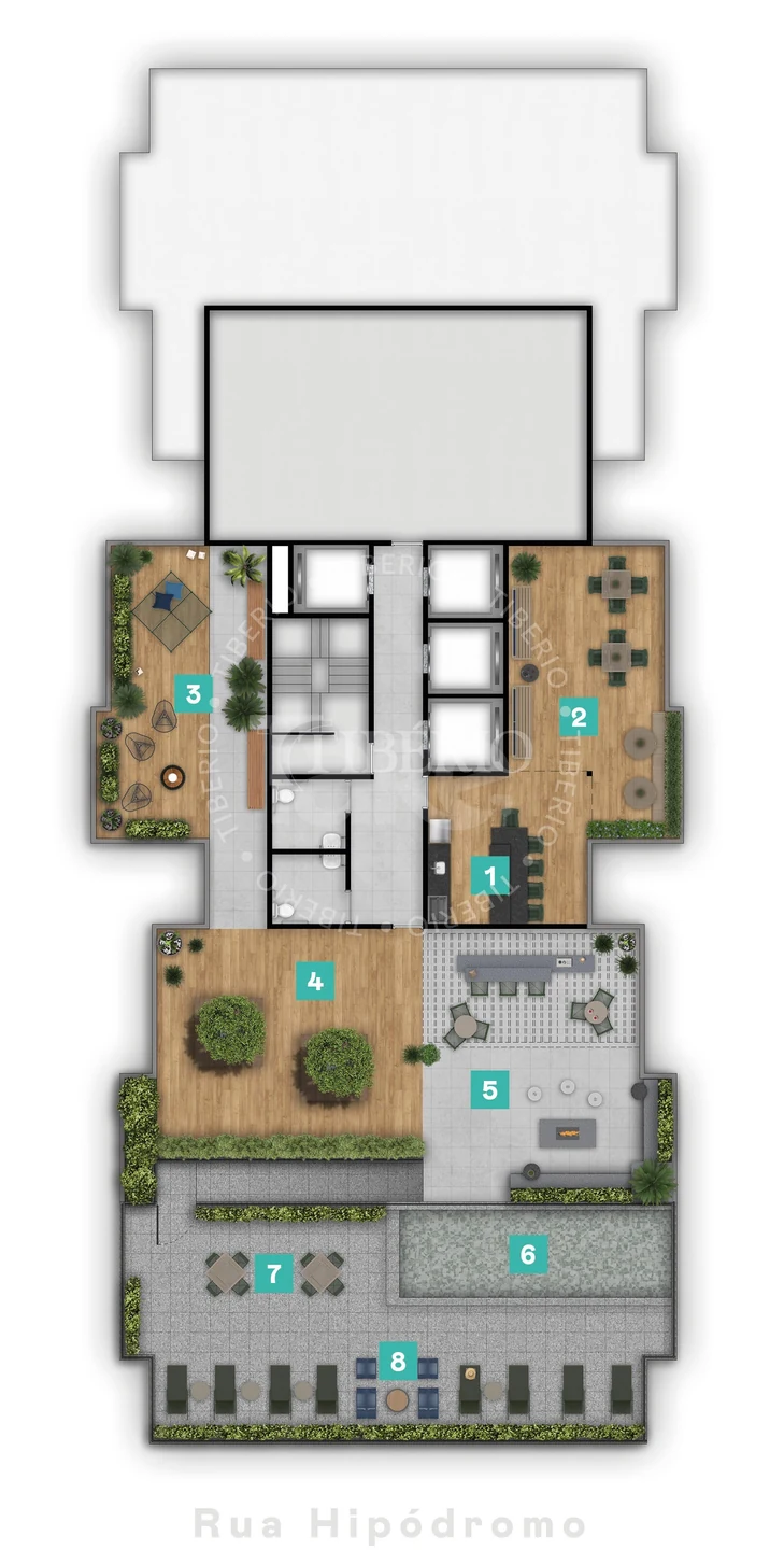 Planta — Pavimento rooftop