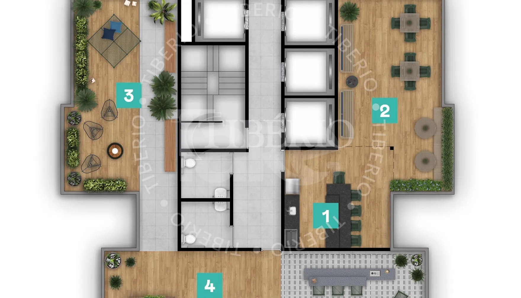 Planta — Pavimento rooftop
