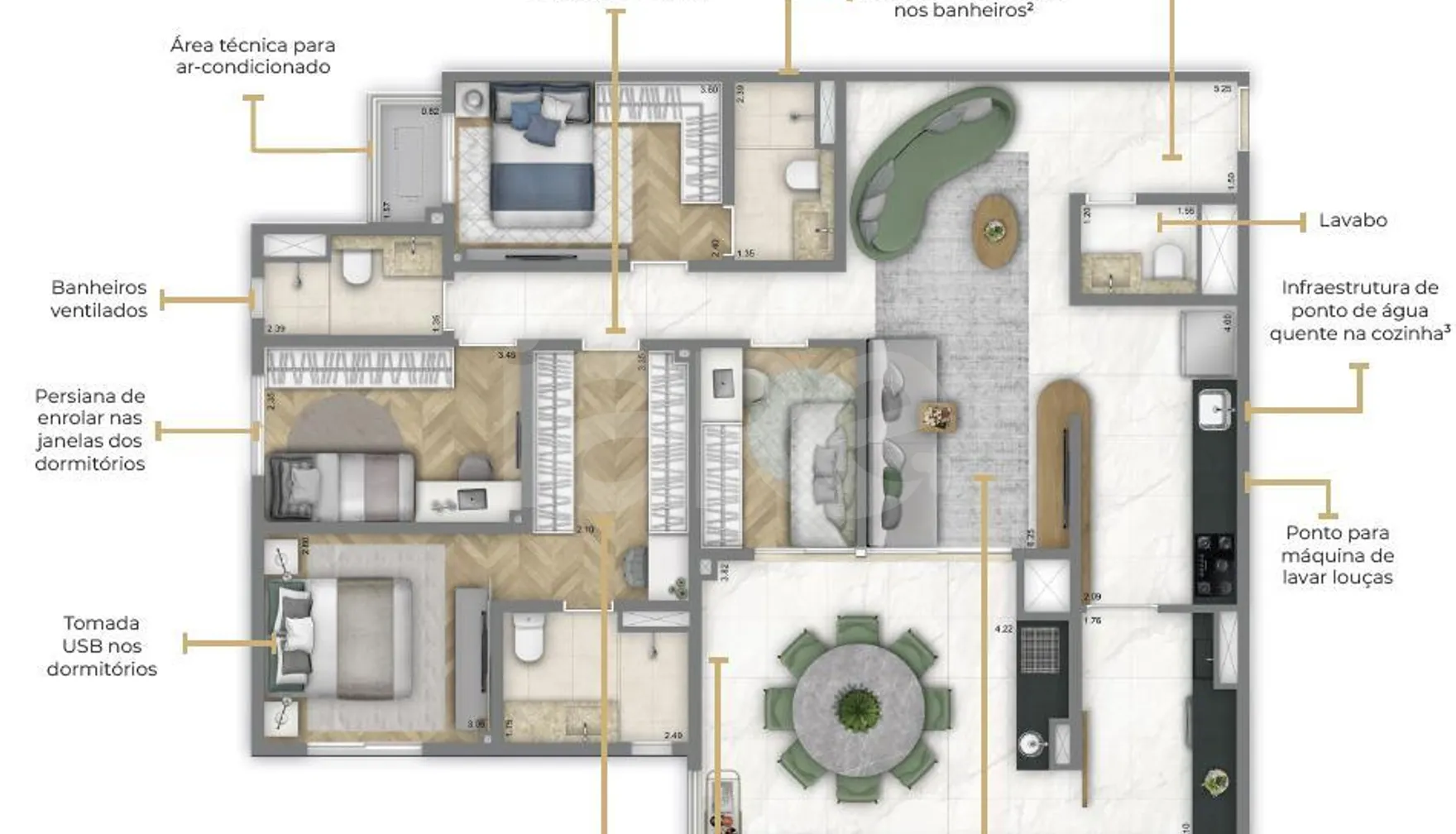 Planta — Garden 146,52 m²