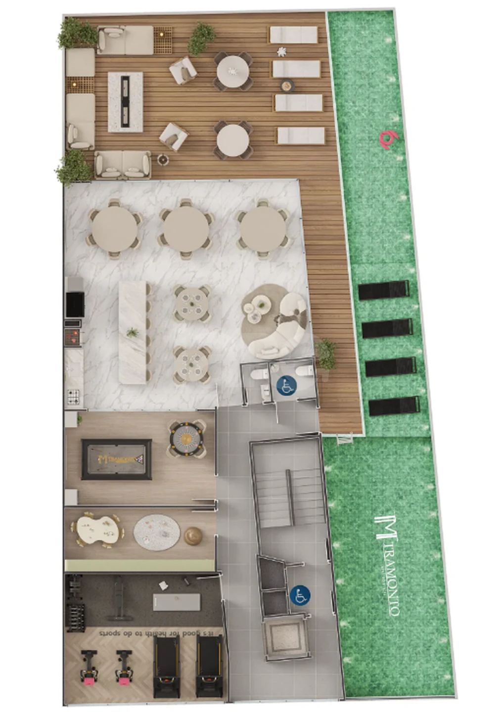 Planta — Pavimento lazer