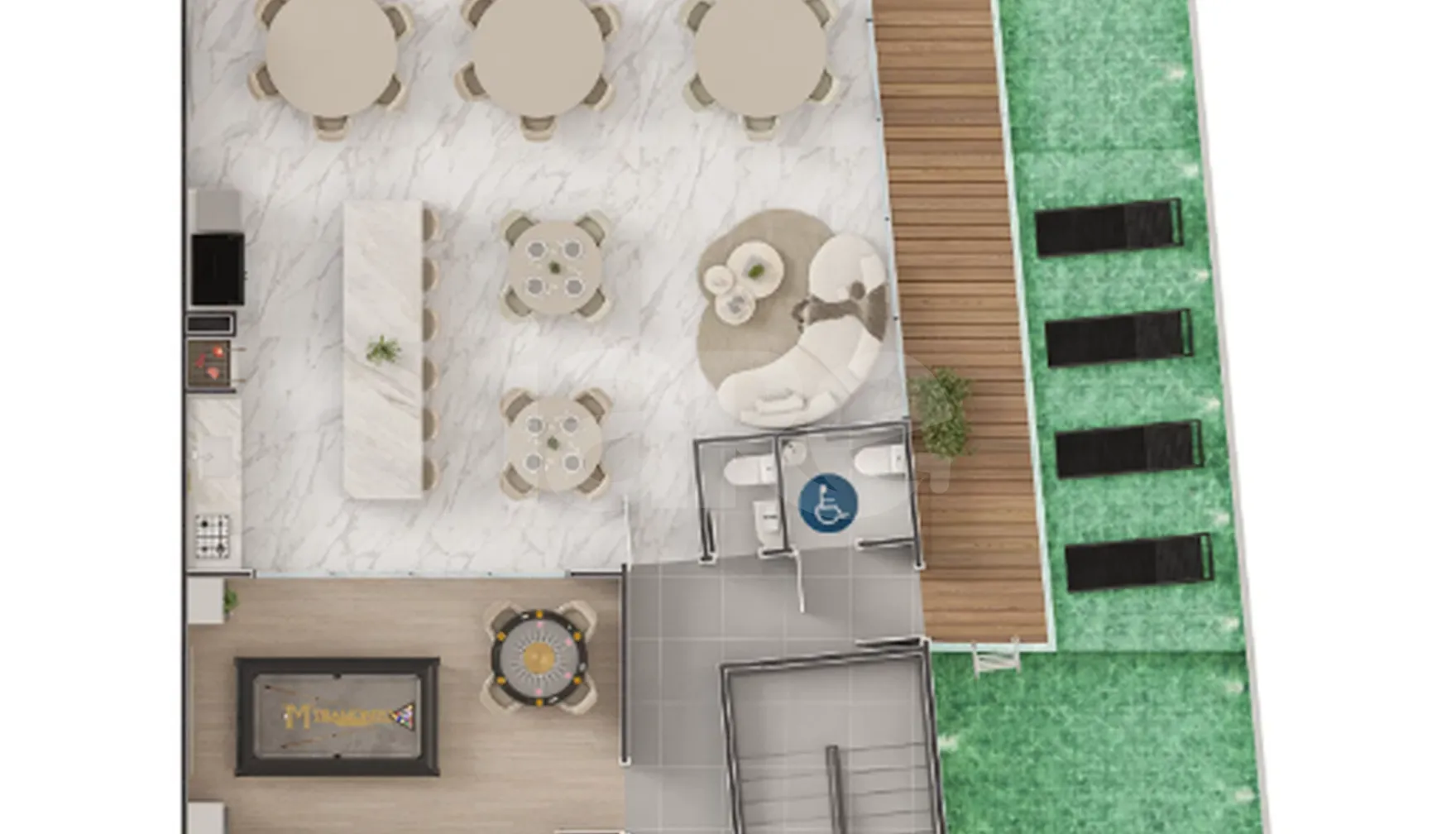 Planta — Pavimento lazer