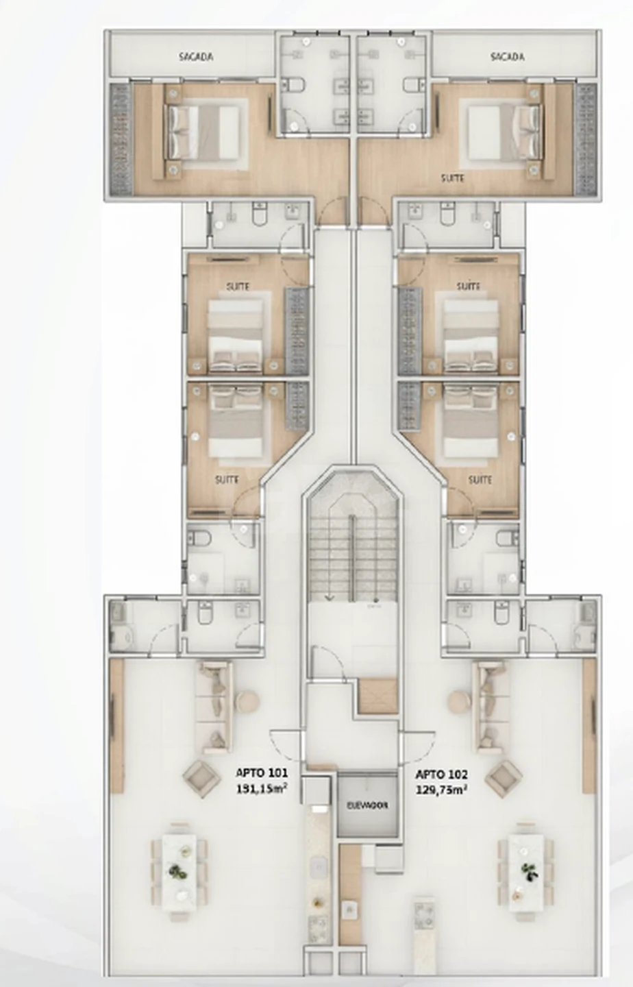Planta — Pavimento 1
