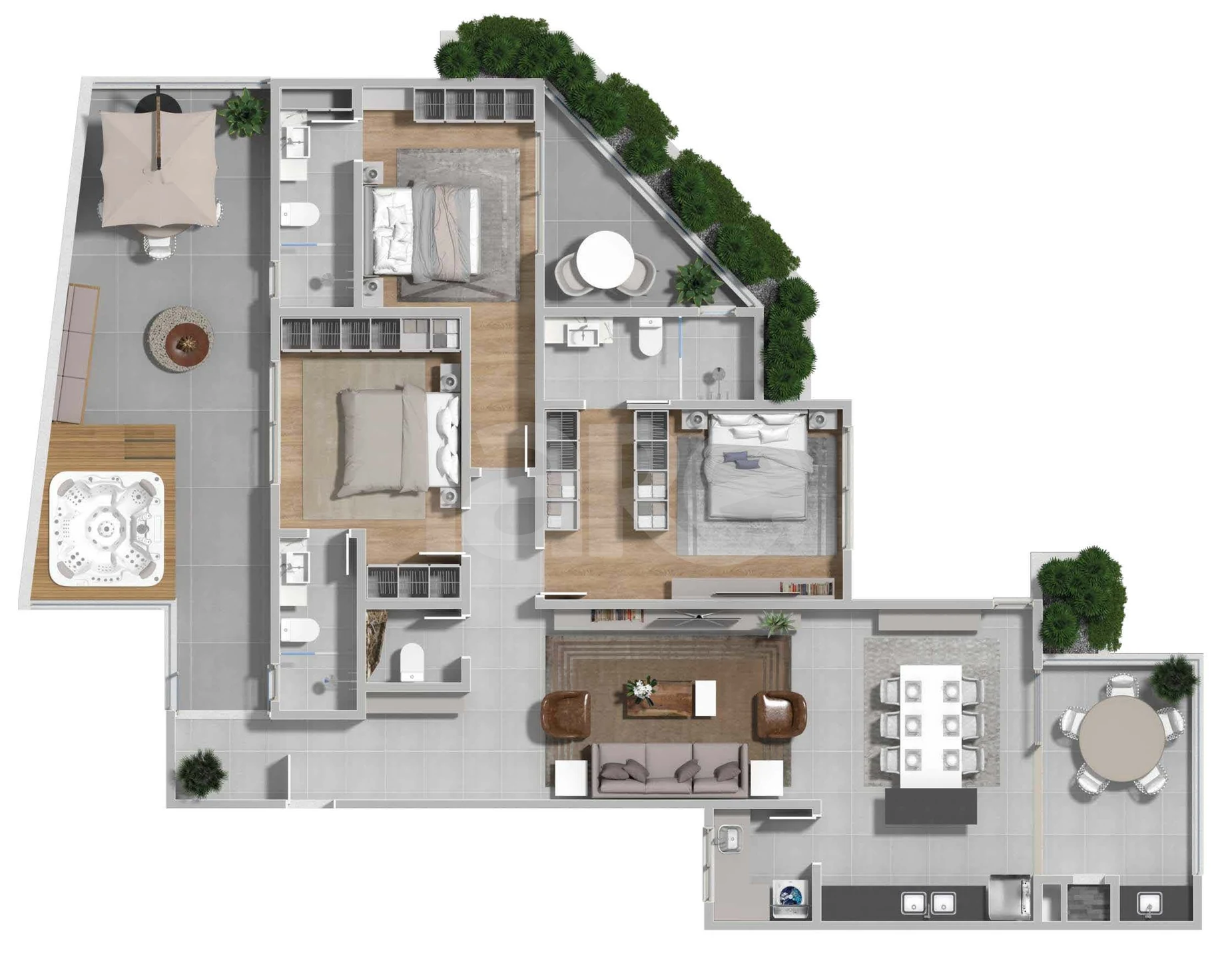 Planta — Garden 169,54 m²