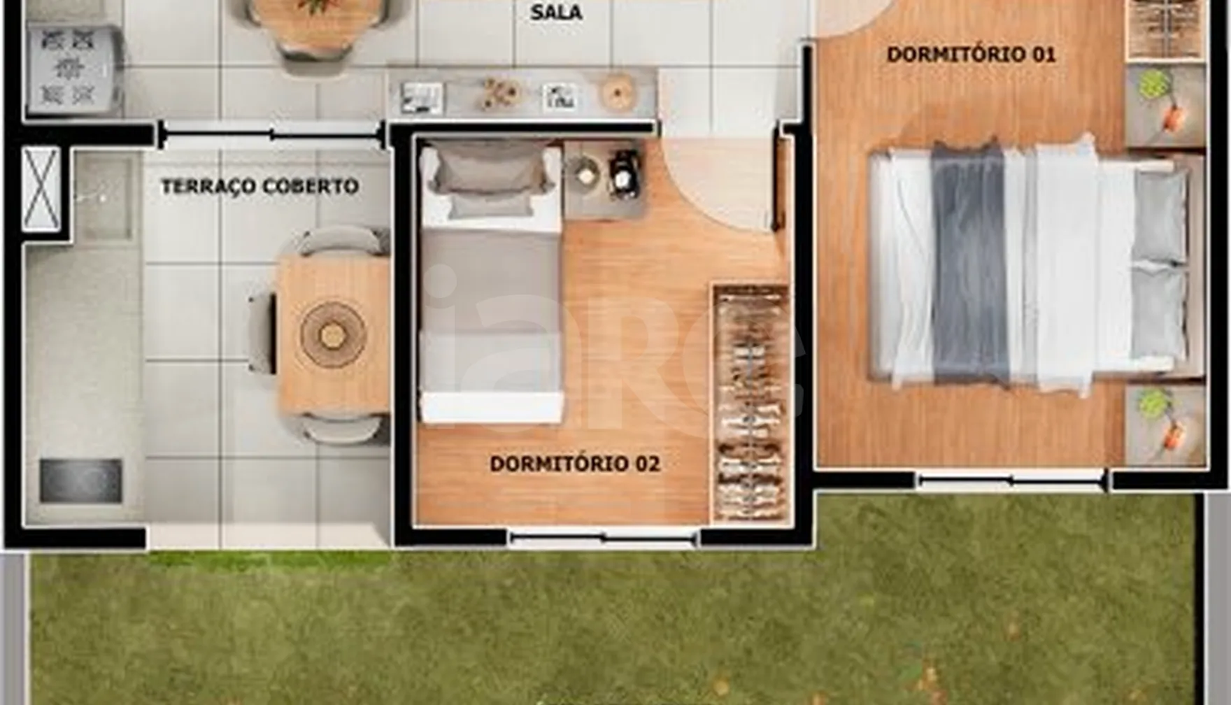Planta — Garden 51,32 m²