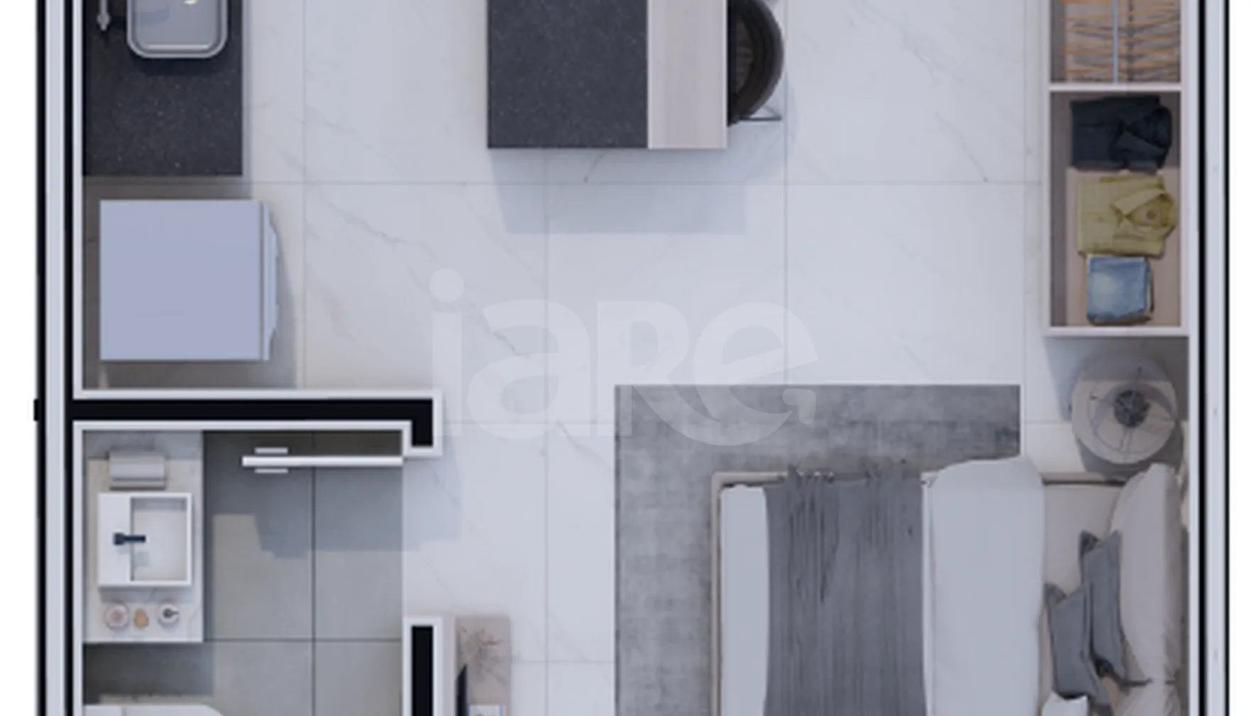 Planta — Studio 24,63 m²
