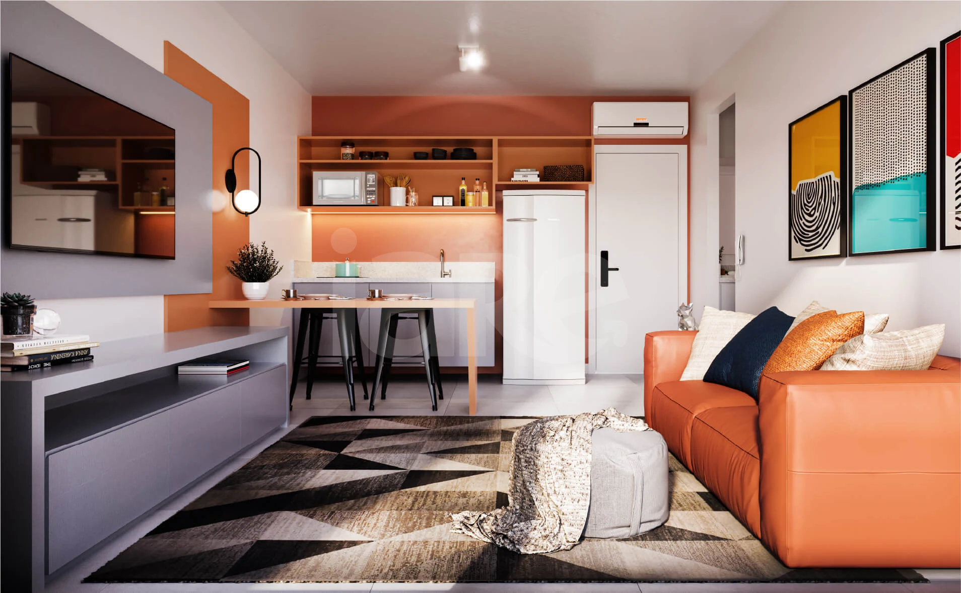 Compass Coliving - Studio com 21,81 m², em Centro — foto 2